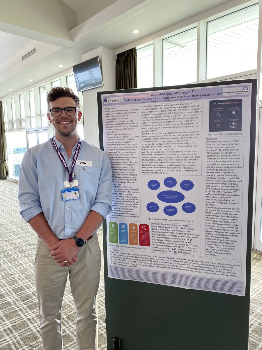 Strong sense of imposter syndrome this morning, seeing my academic work on display at #APPNStudyDay23. Great start to the morning, indulging the Physiotherapy echo chamber with <a href="/BeverleyHarden/">Beverley Harden FCSP</a> <a href="/APPN_physio/">Advanced Practice Physiotherapy Network</a>