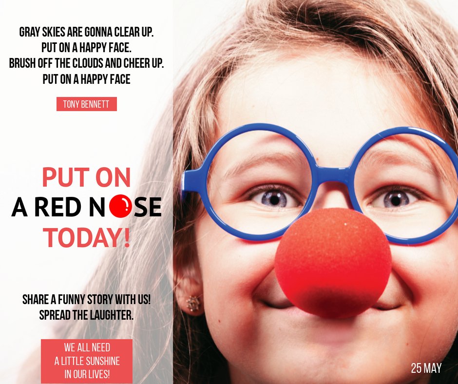 RealtorDenah's tweet photo. It's RED NOSE DAY!
Red Nose Day is an annual fundraising campaign to end the cycle of child poverty and ensure a healthy future for all children. 

This year, Red Nose Day will be held Thursday, May 25, 2023. https://t.co/LzUGLKsfeW