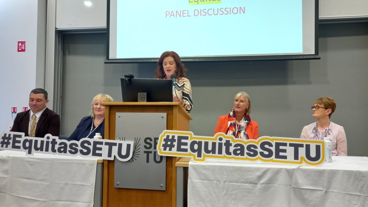 aine66's tweet photo. #equitasSETU 
Really looking forward to hearing the panel discussion at the EDI in Higher Education Conference https://t.co/aWafSLQo3p