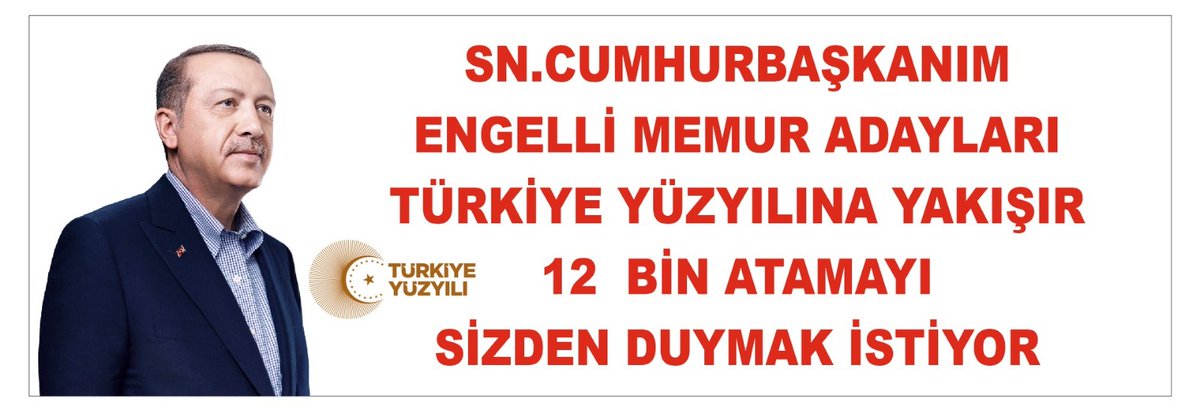 Engelli Memur Adayları Meslek sahibi oldular 
Ekpss sınava girdiler 
Puan aldılar 
#yokmuengelliyeatama diyorlar
Müjde beklemektedirler.
<a href="/RTErdogan/">Recep Tayyip Erdoğan</a> <a href="/deryayanikashb/">Derya Yanık</a> <a href="/jsarieroglu/">Jülide Sarıeroğlu 🇹🇷</a> <a href="/vedatbilgn/">Vedat Bilgin</a> <a href="/_aliyalcin_/">Ali YALÇIN</a> <a href="/avfatmaoncu/">Av.Fatma Öncü</a> <a href="/EsraCeceli/">Esra Ceceli İslam</a> <a href="/duran_ridvan/">Rıdvan Duran</a> <a href="/lokmanayva/">Lokman Ayva</a> <a href="/yusufcelebitsk/">Yusuf Çelebi</a>
