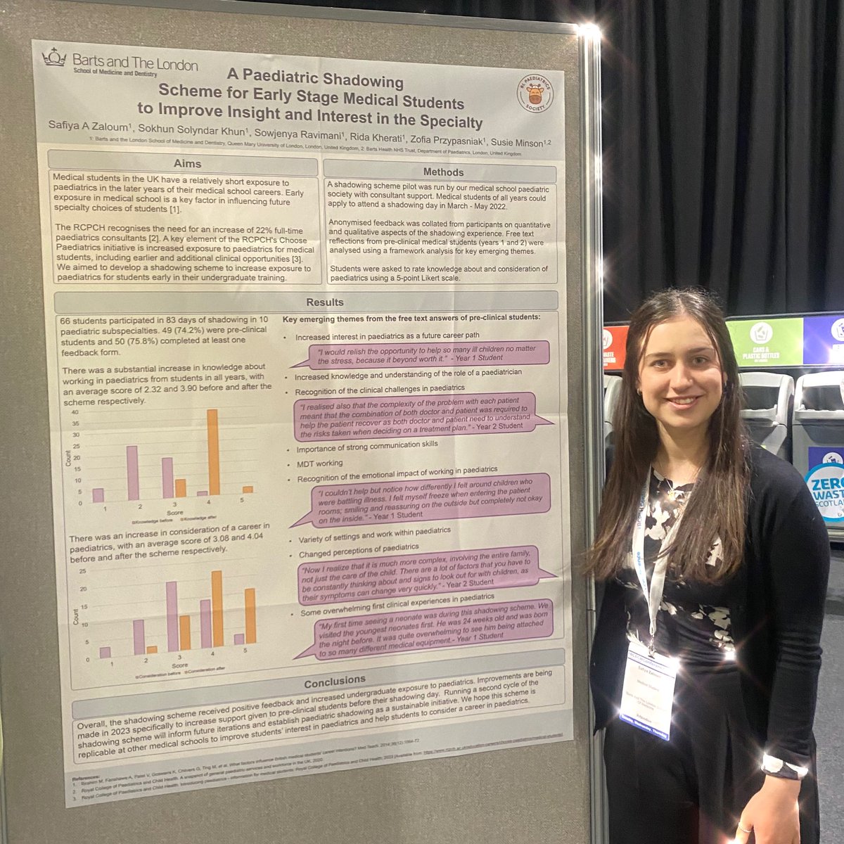 Susie Minson (@susiem77) on Twitter photo Congratulations <a href="/SafiyaZaloum/">Safiya Zaloum</a> presenting your brilliant work in creating a shadowing scheme to expose early career medical students to clinical paediatrics. <a href="/rlh/">Robert Howard 🌻</a> children <a href="/QMULBartsTheLon/">Barts and The London, Queen Mary</a> <a href="/BLPaediatrics/">BL Paediatrics Society</a> Congratulations <a href="/SafiyaZaloum/">Safiya Zaloum</a> presenting your brilliant work in creating a shadowing scheme to expose early career medical students to clinical paediatrics. <a href="/rlh/">Robert Howard 🌻</a> children <a href="/QMULBartsTheLon/">Barts and The London, Queen Mary</a> <a href="/BLPaediatrics/">BL Paediatrics Society</a>