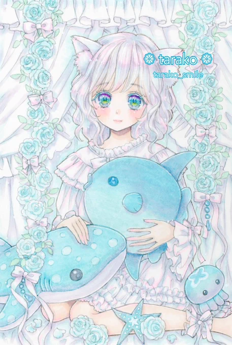 可愛いもの描きたいです  #1日でフォロワー何人増えるかチャレンジ #アナログ絵 #コピック