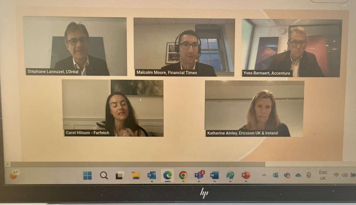Been a while since I have attended a Webinar. Flashbacks to peak Covid times but so convenient too. Looking at disruptive technology trends with <a href="/FT/">Financial Times</a> and <a href="/Accenture/">Accenture</a> with our own <a href="/yvesbernaert/">yvesbernaert</a>