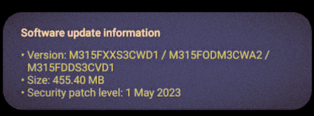 TechActivist666's tweet image. Samsung Galaxy M31 gets MAY 2023 Security Patch Update 

#GalaxyM31
#May2023SecurityUpdate