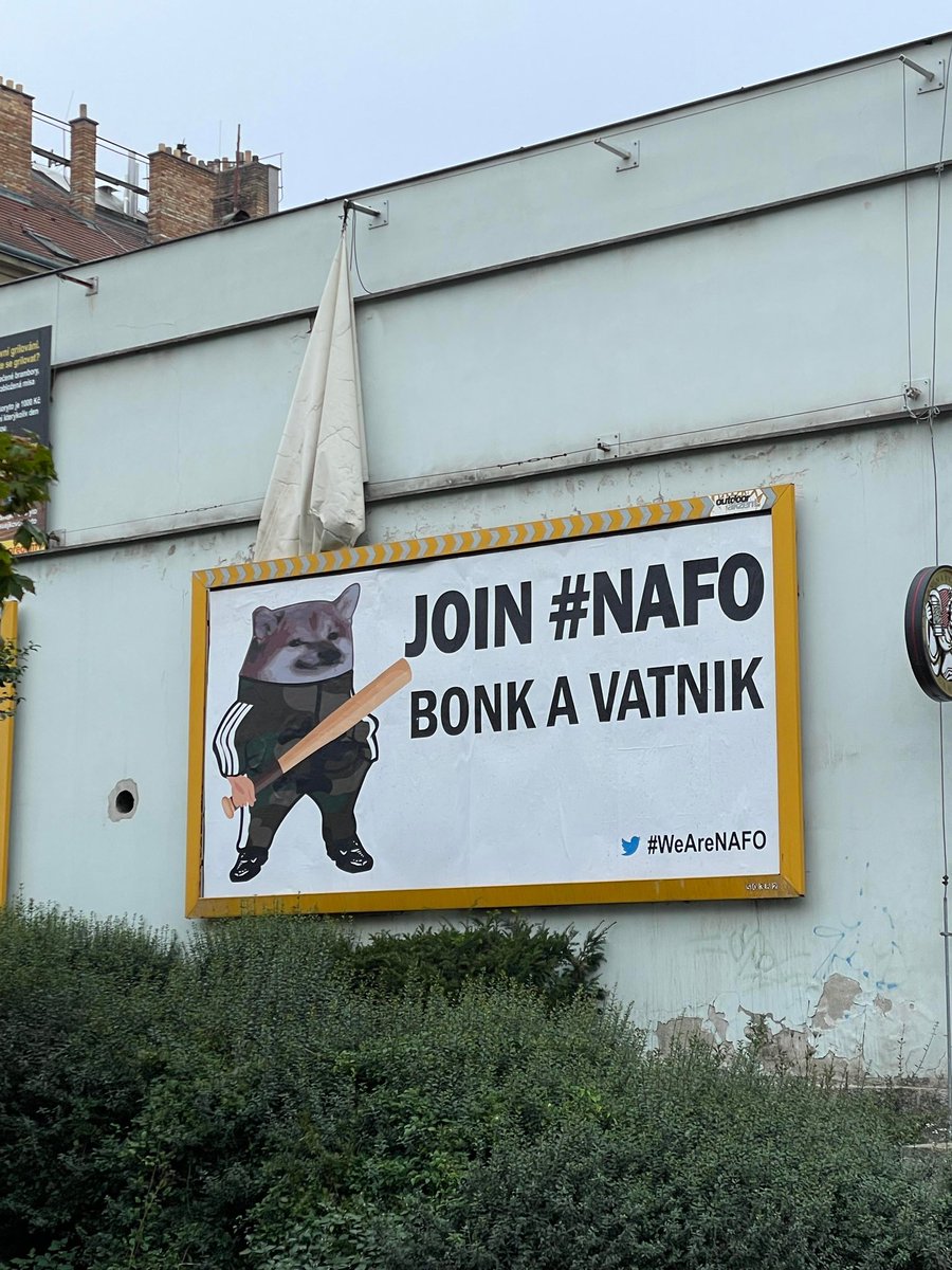 No one can stop our will to bonk💙💛
#NAFOExpansionIsNonNegotiable
Join #NAFO and collect Vatnik tears🫡

- Photo from a #NAFOfella in Prague

#WeAreNAFO #SlavaUkaini #UkraineWillWin #StandWithUkraine