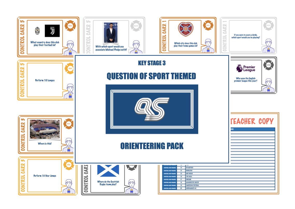 'Question of Sport' themed and differentiated OAA resource - Key Stage 3 Follow the link below ⬇️ tes.com/resource-detai…
