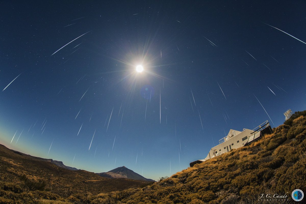 Full Moon Geminids
Date: 13-12-2019
The dependable annual Geminid meteor shower will be near its peak tonight (December 13/14) and before tomorrow's dawn. As Earth crosses through the dusty trail of active asteroid 3200 Phaethon the meteors will flash through the sky from the https://t.co/DJTwNc4fBf