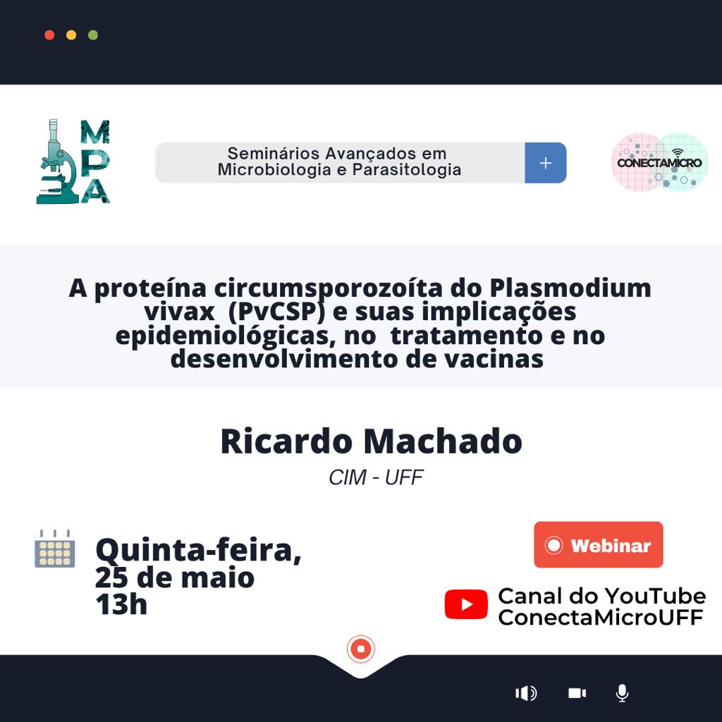bibimpg_ufrj's tweet image. 🚨 Divulgação de seminário que ocorrerá HOJE, dia 25/05, às 13h!

👉 Acesso em: youtube.com/@ConectaMicroU… 

#microbiologia #microbiology #parasitologia #parasitology #vacinas #epidemiologia #plasmodium #parasita #circumsporozoite #proteína #plasmódio #circunsporozoíta #vaccines