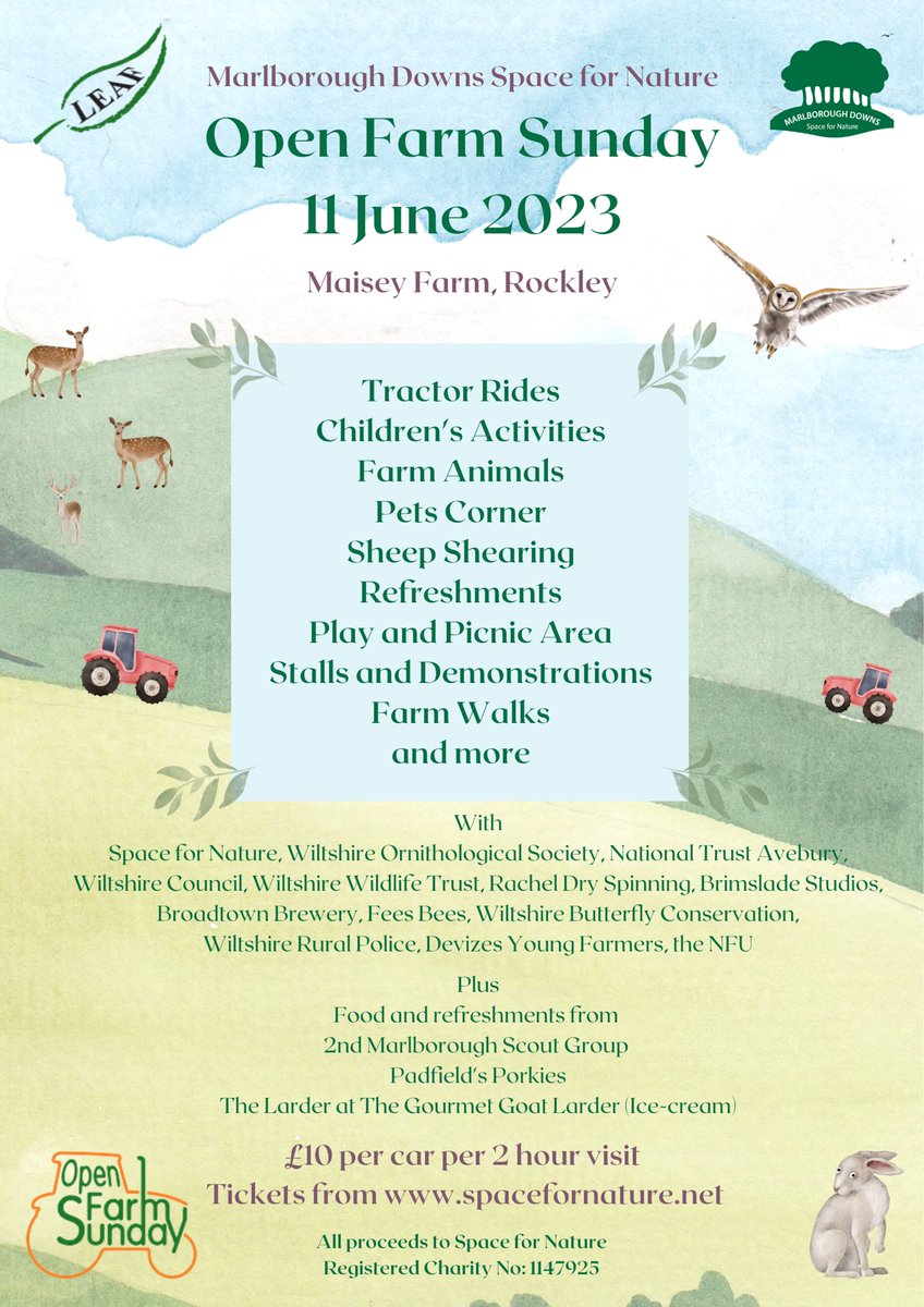 We can wait for <a href="/OpenFarmSunday/">OpenFarmSunday</a> on June 11th. Join us! 
Tickets from £2 pp with our car priced family tickets. See website for details. 🚜🚜🚜