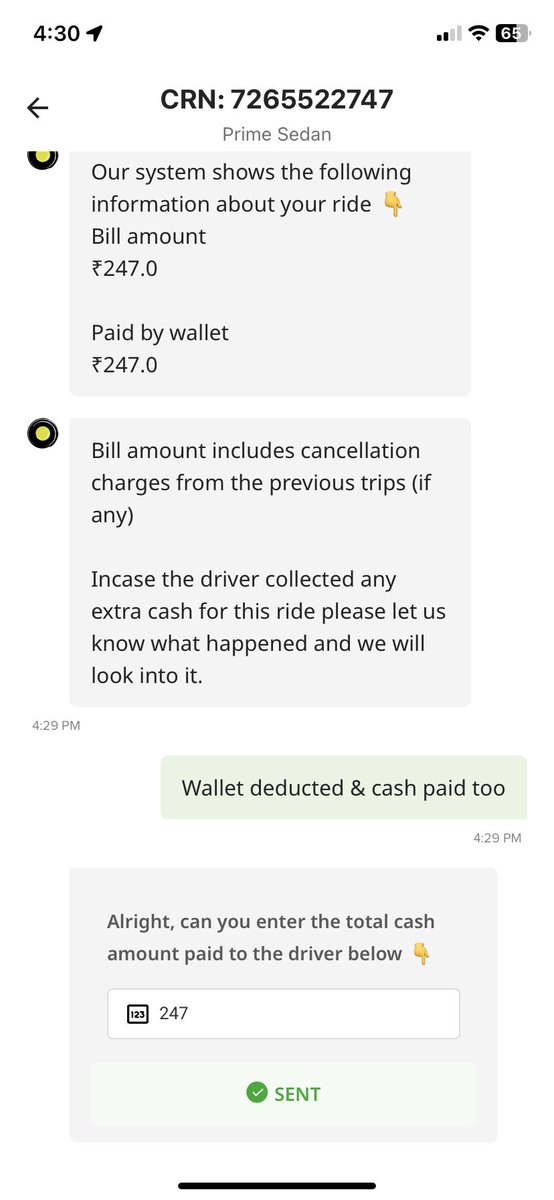 2/2 😠 Rude executives blame passengers for UPI payment, unacceptable! 💸
Drivers should be trained or penalized to ask for cash/UPI before
ride. 🔒 No proper channel to submit response.
😔 Highly disappointed by @Olacabs, #OlaComplaint #PoorCustomerService #FrustratedCustomer