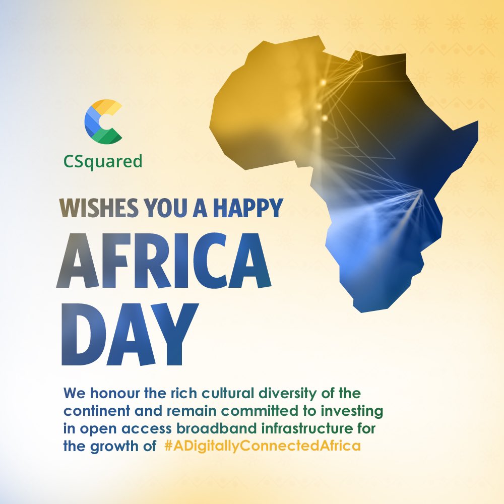 CSquared_Africa's tweet photo. CSquared wishes you a Happy Africa Day! https://t.co/Nv7JhxUwlA