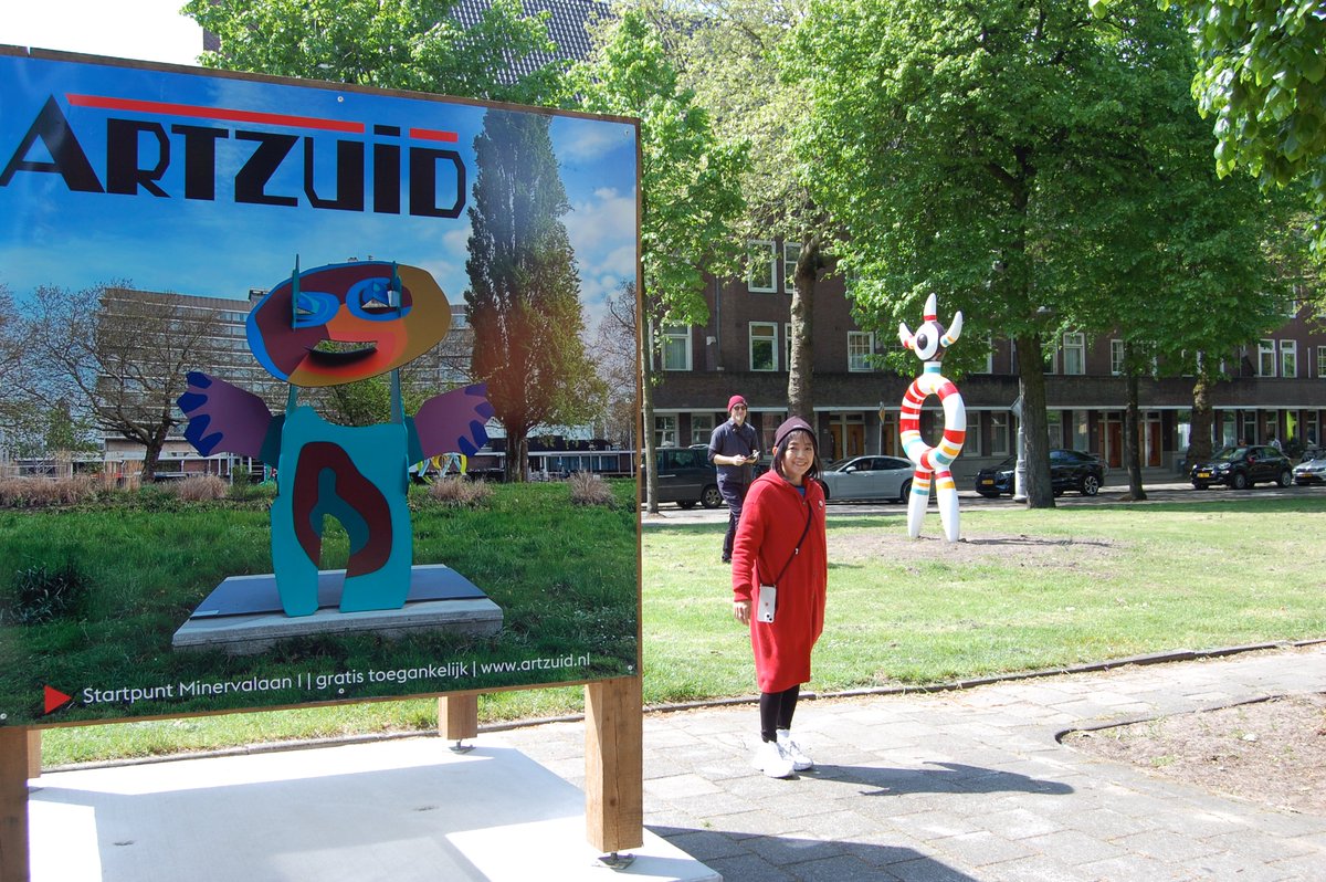 savako's tweet photo. アムステルダムで開催中のARTZUID に参加してます。9月24日まで!
#artzuid #amsterdam #sculpture https://t.co/DgCdWInUnc
