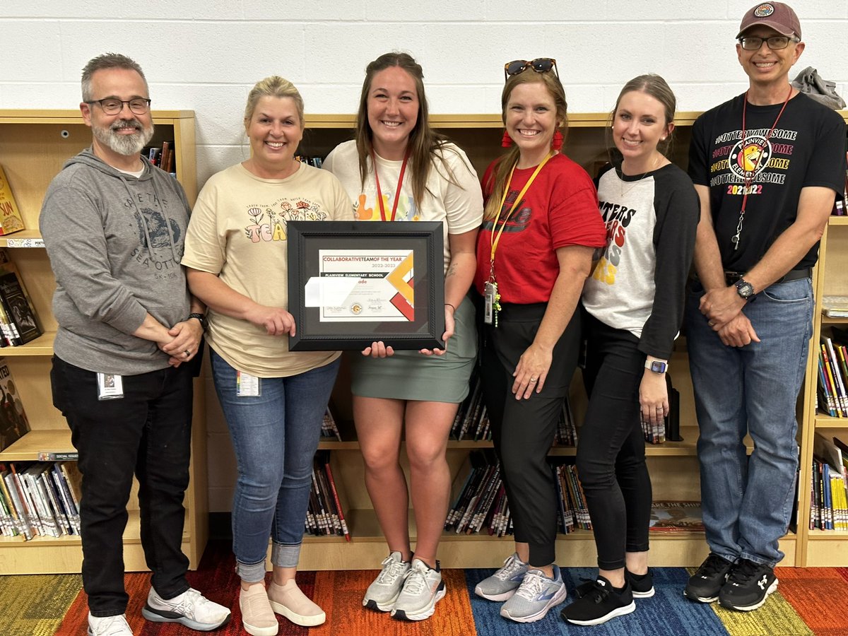 It’s great to have amazing individuals, but it’s even greater to have amazing teams! Congrats to our Collaborative Team of the Year! #otterlyAwesome #excellenceIsInPlainView #proudPrincipal @MsCarey1996 @rigsbysrangers <a href="/CarolineHouchen/">Caroline Houchens</a> <a href="/Anna_Sturm10/">Anna Sturm, Ed.D</a> <a href="/DejaynesS/">Sheri DeJaynes</a> <a href="/TheMrsBell1/">Mrs. Bell</a>