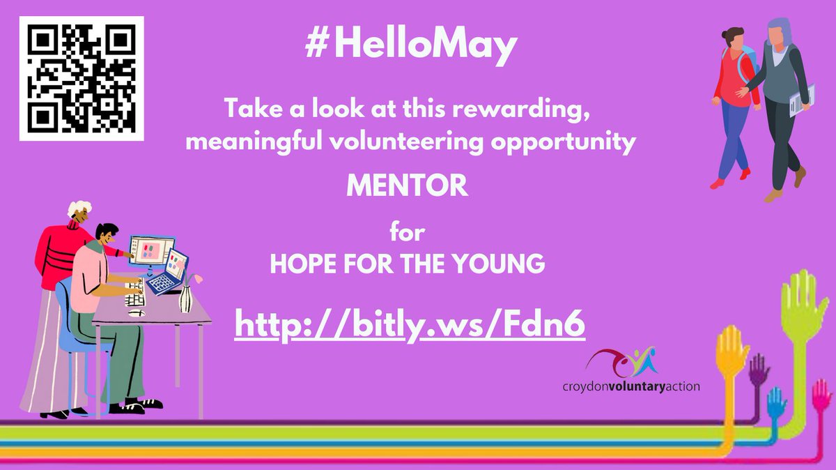 To apply: bitly.ws/Fdn6
#volunteer #helpothers #community #local #mentor #croydon #strongertogether #youth @hopefortheyoung @CroydonVA