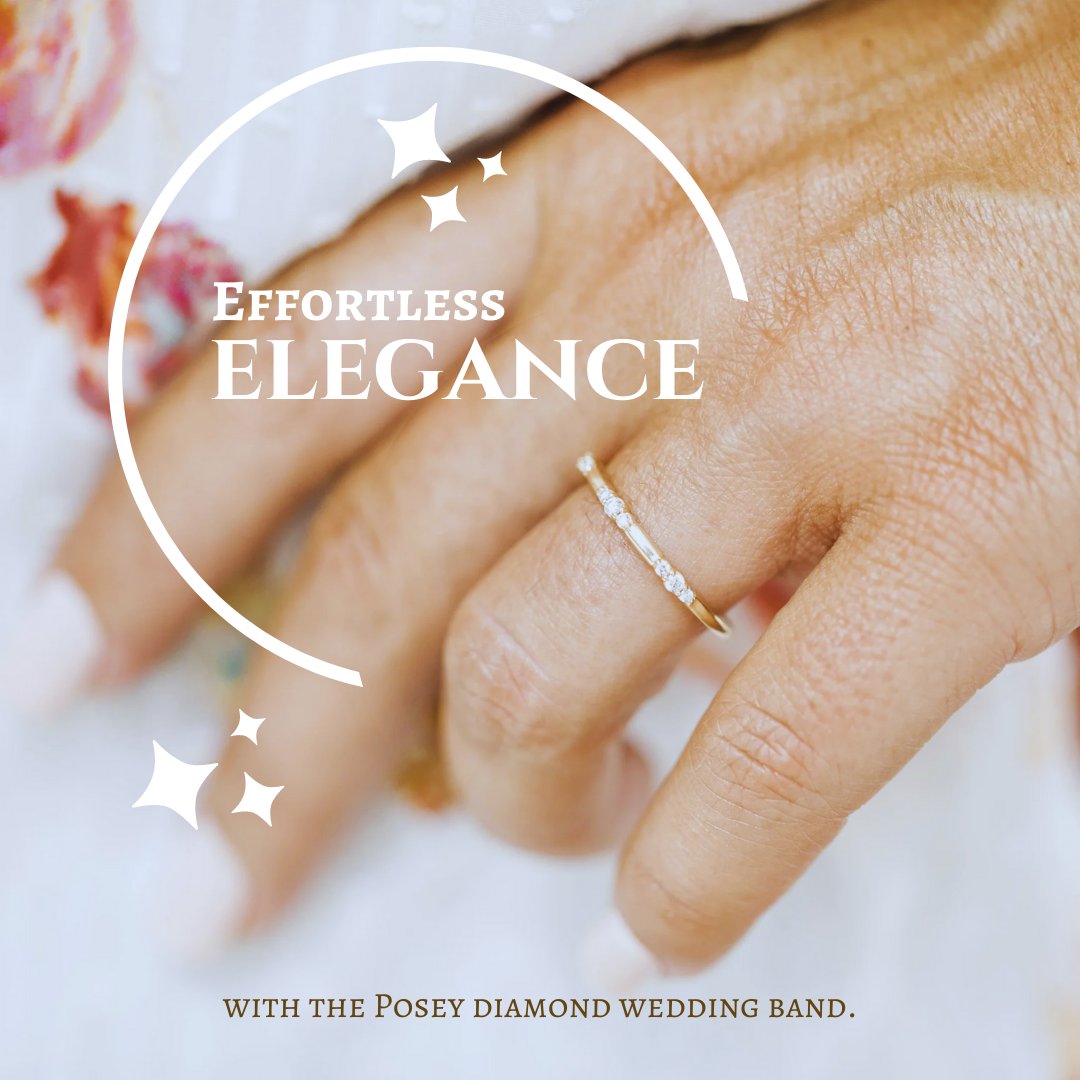 mtysondesigns's tweet image. 🌸 The Posey is a delicate and sweet ring that exudes femininity. Featuring three tiny diamond clusters resembling arms ringed around tender petals, this ring showcases a total of nine sparkling diamonds.

#diamondring #weddingband #stackingring #feminine #delicate #dainty