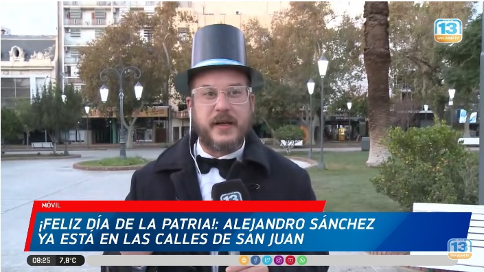 TejadaNacusi's tweet photo. En Canal 13 @sanjuantv celebramos el #DíaDeLaPatria con nuestro cronista caballero @sanchezsabio... Si así arrancamos, ¡imaginate cómo viene la jornada!

#TDA 30.1
#SuperDigital 14
#Youtube Canal 30 San Juan https://t.co/VifaSi82Bw