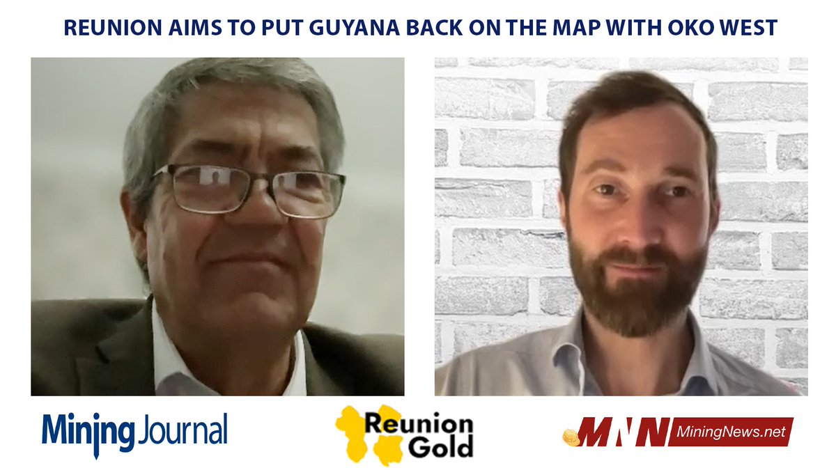 Rick Howes, CEO of @ReunionGoldCorp, talks to Mining Journal about why he quit retirement to join the company and why Guyana bucks the prevailing trend in Latin America when it comes to political risk. Watch the interview here: mining-journal.com/resourcestocks… #Reuniongold