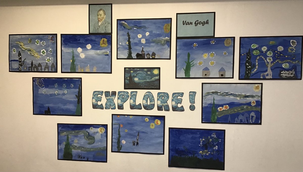 When your class produces artwork like this. 🥰. Absolutely blown away. Thank you Mrs Lockwood for our display. 🤩🤩🤩 #wcpsedu #wcpsartanddesign