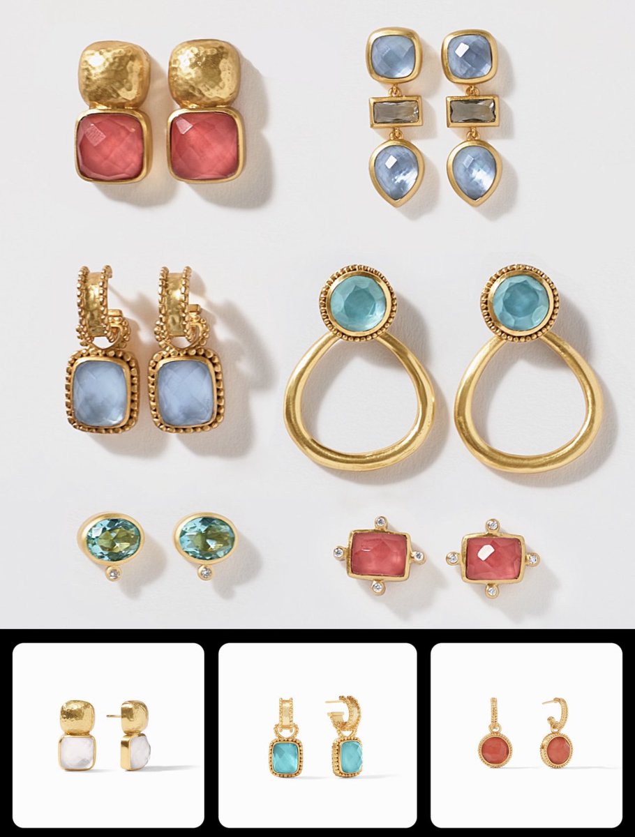 Fun for the sun!! All trending @julie_vos earrings are in for #graduation #memorialday #memorialdayweekend #vacation @EfflerJewelers Open Thursdays 20-7pm!! #design #designer #designerjewelry #18k #18kgold #trending #trendingnow #trendy #trend #trends #lux #luxury