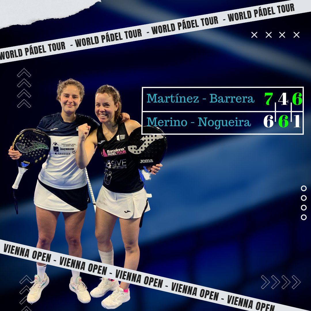 ¡Enormes! <a href="/luciamtnezpadel/">Lucía Martínez Gómez</a> y Marta Barrera se meten en cuartos de final del #WPTViennaOpen