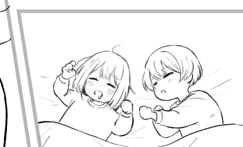 #推しの子 で漫画描いてます
これはちびのルビーとアクア 