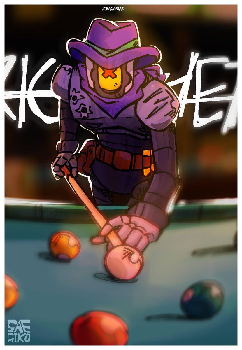 snappyagee's tweet photo. I like the idea of ricochet being a snooker

#brawlstars #brawlstarsfanart #ricobrawlstars #ricochetbrawlstars https://t.co/nD5D1A9PEG