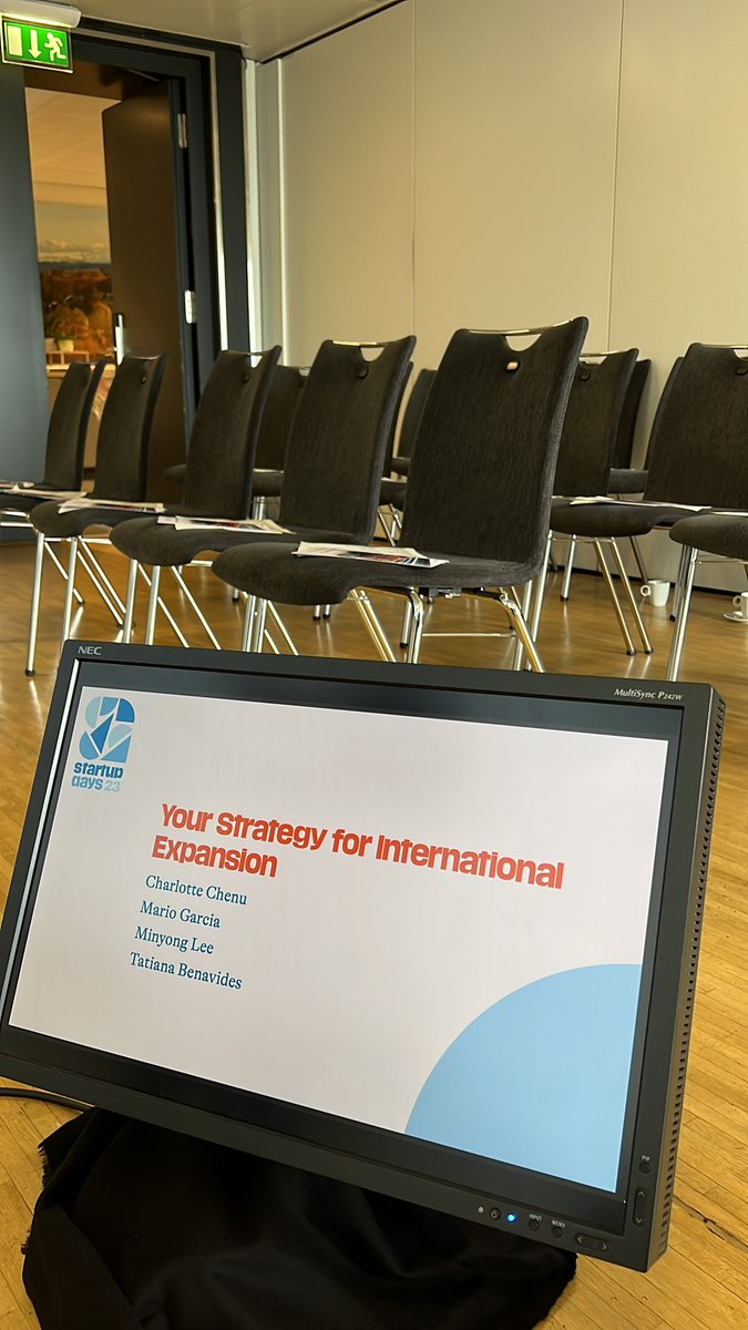 Our #internationalisation workshop is starting soon! Are you joining? 🤓
<a href="/startupdays_ch/">startupdays</a> <a href="/swissnexNetwork/">Swissnex</a>