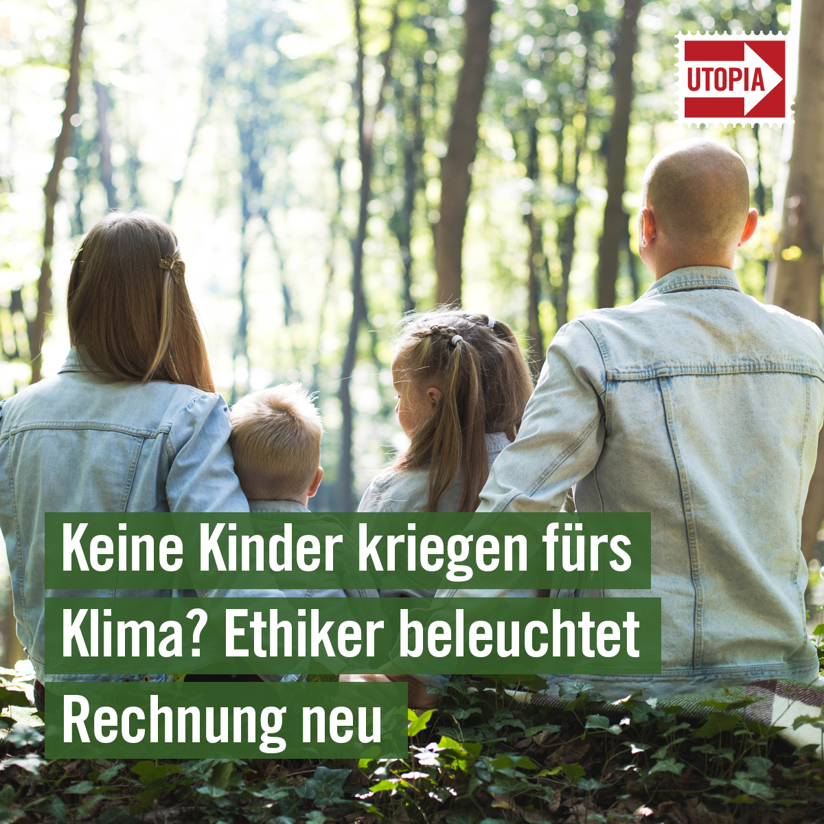 utopia's tweet photo. Es gibt verschiedene Gründe, warum sich Menschen gegen das #Kinderkriegen entscheiden. Einer davon ist die #Klimakrise und die CO2-Emissionen, die mit einem Kind einhergehen. Ein Ethiker sieht Fehler in dieser Rechnung 👉 https://t.co/BWfE7N0HaQ
#birthstrike https://t.co/Yco7l1GNEF