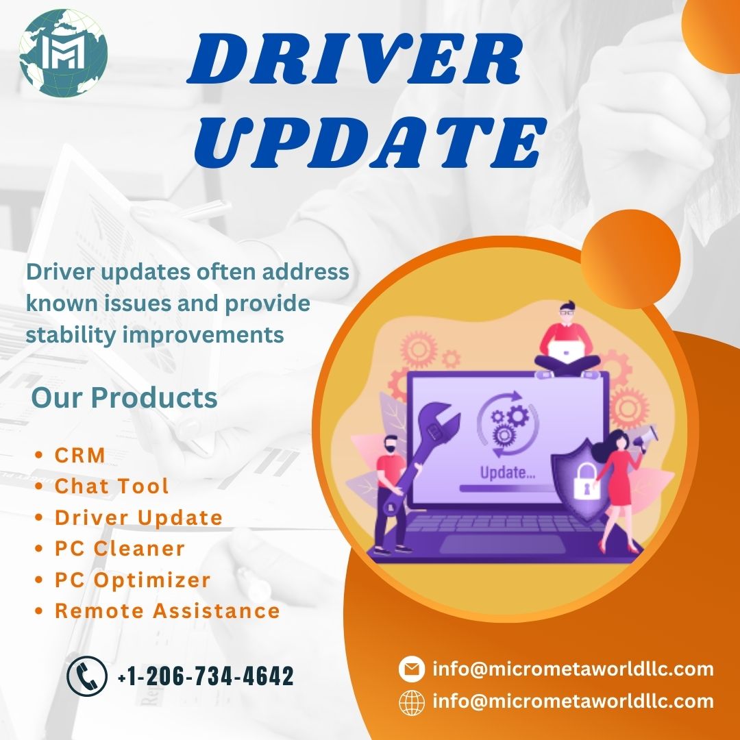 micrometa_world's tweet image. &quot;Driver updater software provides a centralized solution for managing and updating drivers across multiple computers.&quot;

Micrometa World is based on IT services.

#driverupdater #driverupdation #pcdriver #crmsoftware #language #contentwriter #contentmarketing #seo #seoexpert