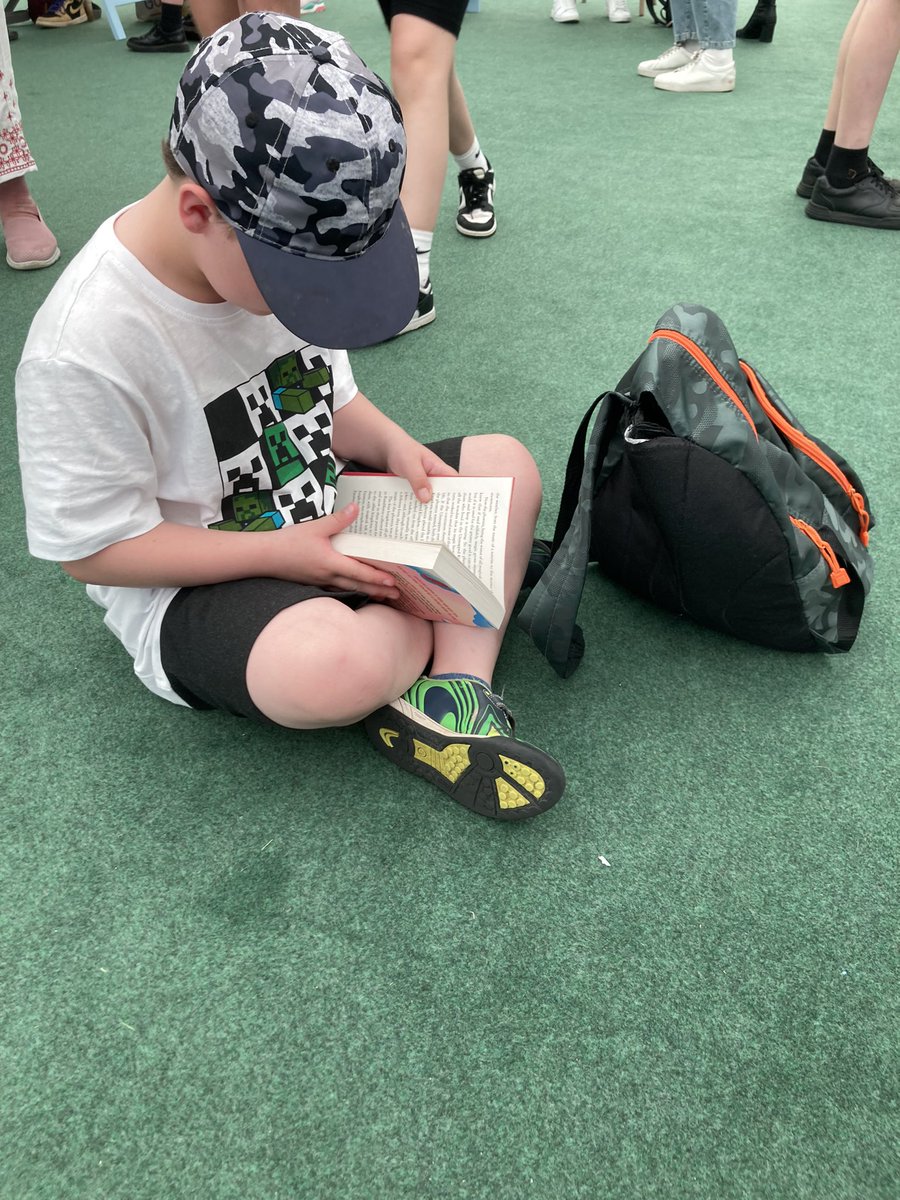 ‘Sorry I just couldn’t wait to read my signed copy so I plonked myself in the middle of the book shop’