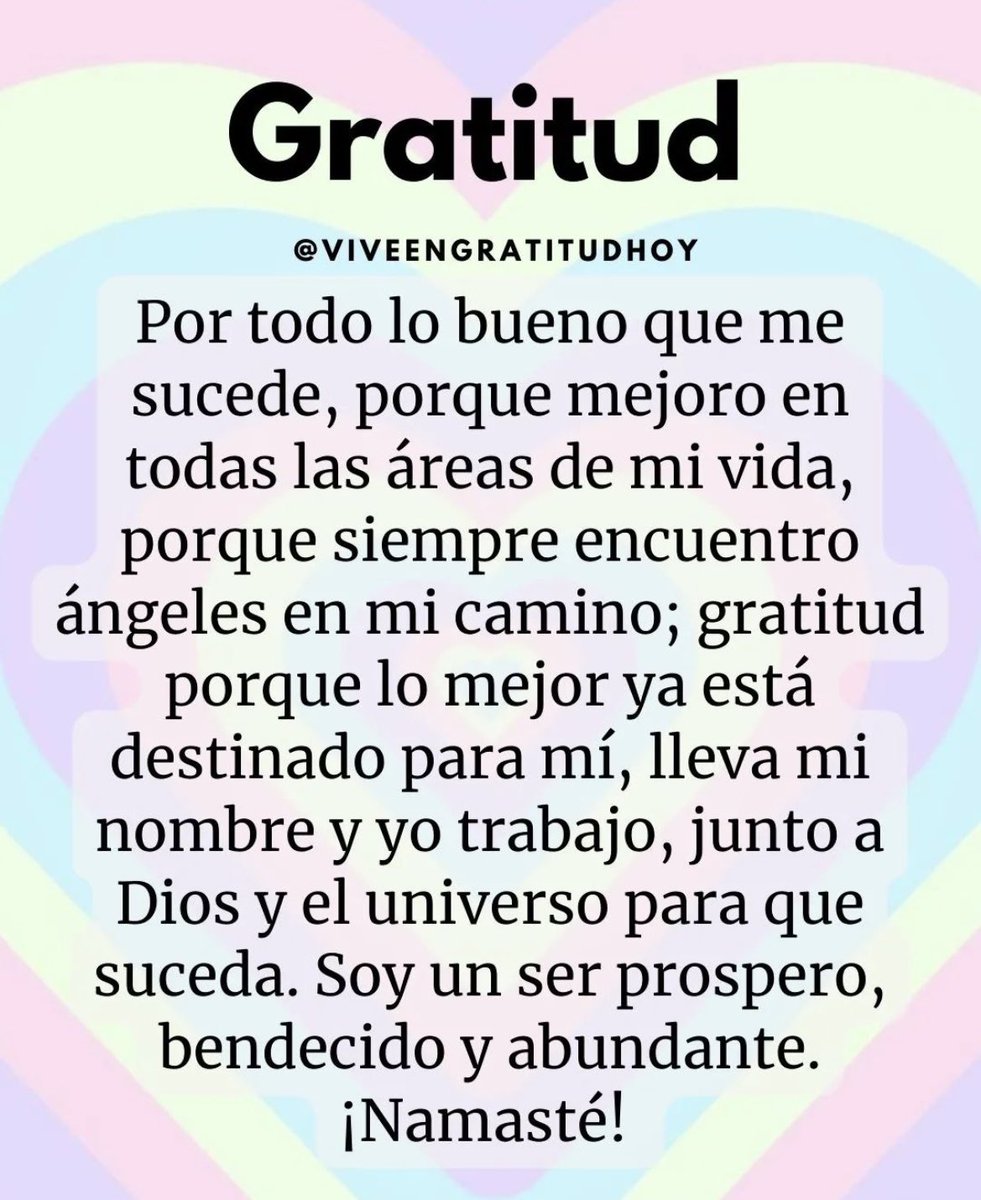 Gracias! Gracias! Gracias!