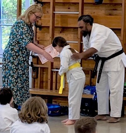 stmartinn11's tweet photo. Congratulations to the pupils who received their new Karate gradings yesterday.  After being presented with their new belts and certificates they gave the parents a demonstration of what they have achieved. https://t.co/rSzEZETijX
