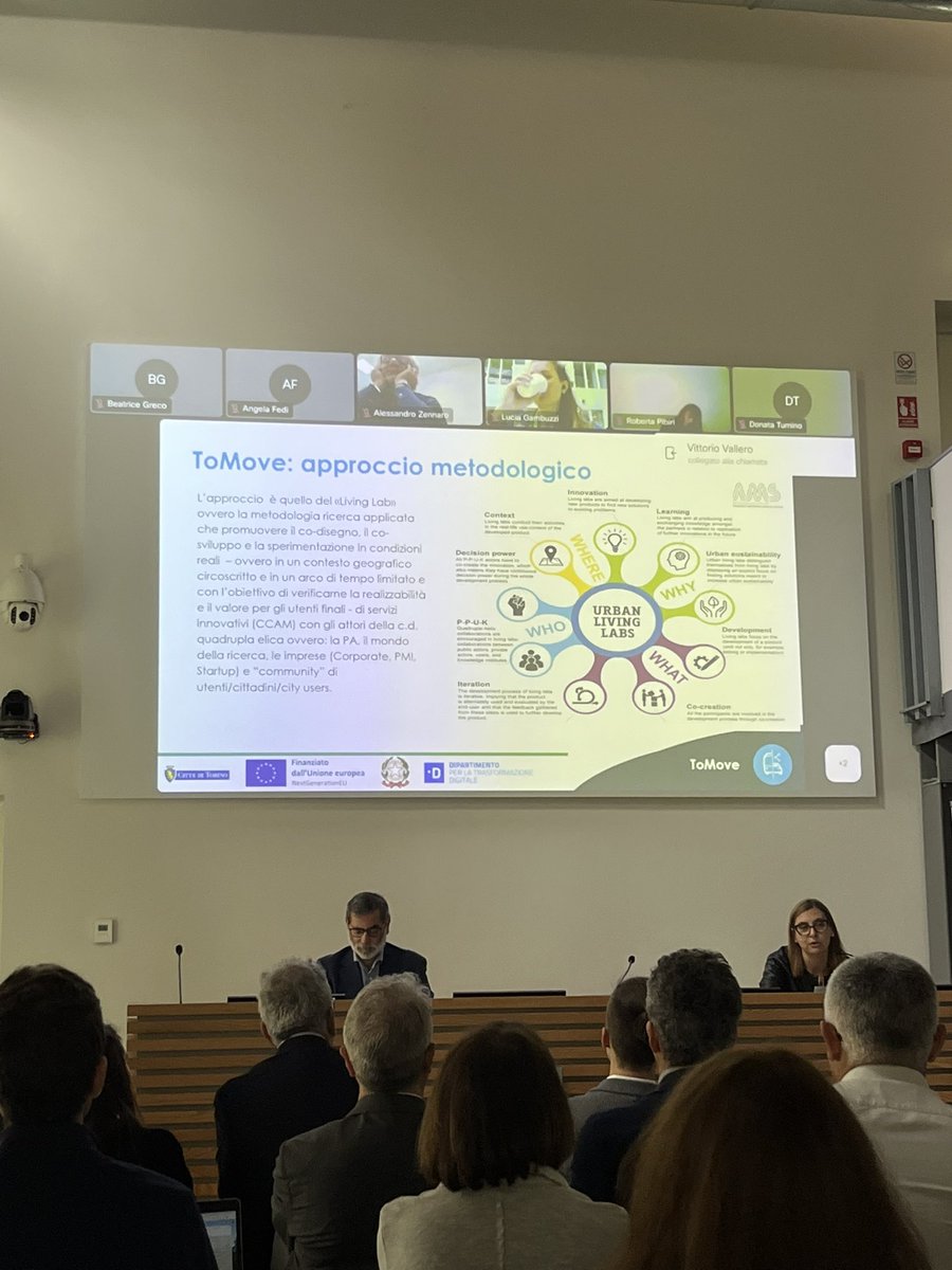 TorinoCityLab's tweet photo. 🏁 Oggi si è tenuto il kick-off del livinglab #ToMove, diffuso sul territorio, focalizzato su soluzioni innovative di #mobilità cooperativa, connessa ed autonoma. Con noi @fogliettachiara @EDeambrogio e gli esponenti del Comitato Promotore, oltre @regionepiemonte e @CittaMetroTO https://t.co/lDESJ96sco