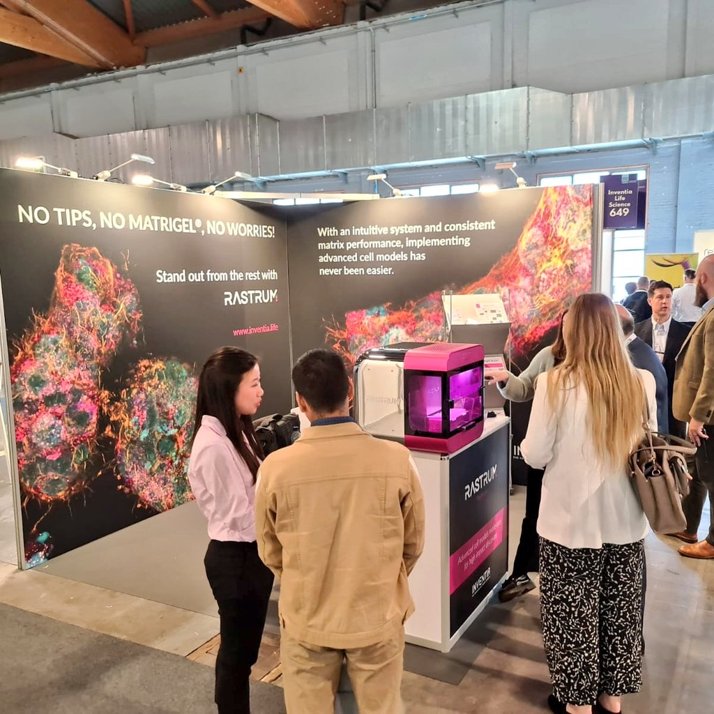 InventiaLifeSci's tweet photo. Last day feels 🥲
We are at #SLASEurope2023 in Brussels, join us at Booth #649 to see what this bright pink box is all about!
@SLAS_Org
#AdvancedCellModels #LabAutomation #cellBiology #drugdiscovery https://t.co/8zempABidY