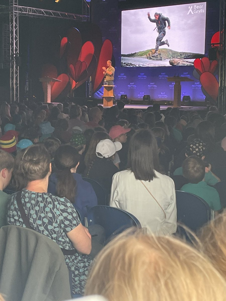 A very inspiring talk by <a href="/BearGrylls/">Bear Grylls OBE</a> he talked about embracing fears and following our dreams. We are definitely interested in reading his book ‘you versus the world’ about never giving up #gorseyparliament #gorseybookclub