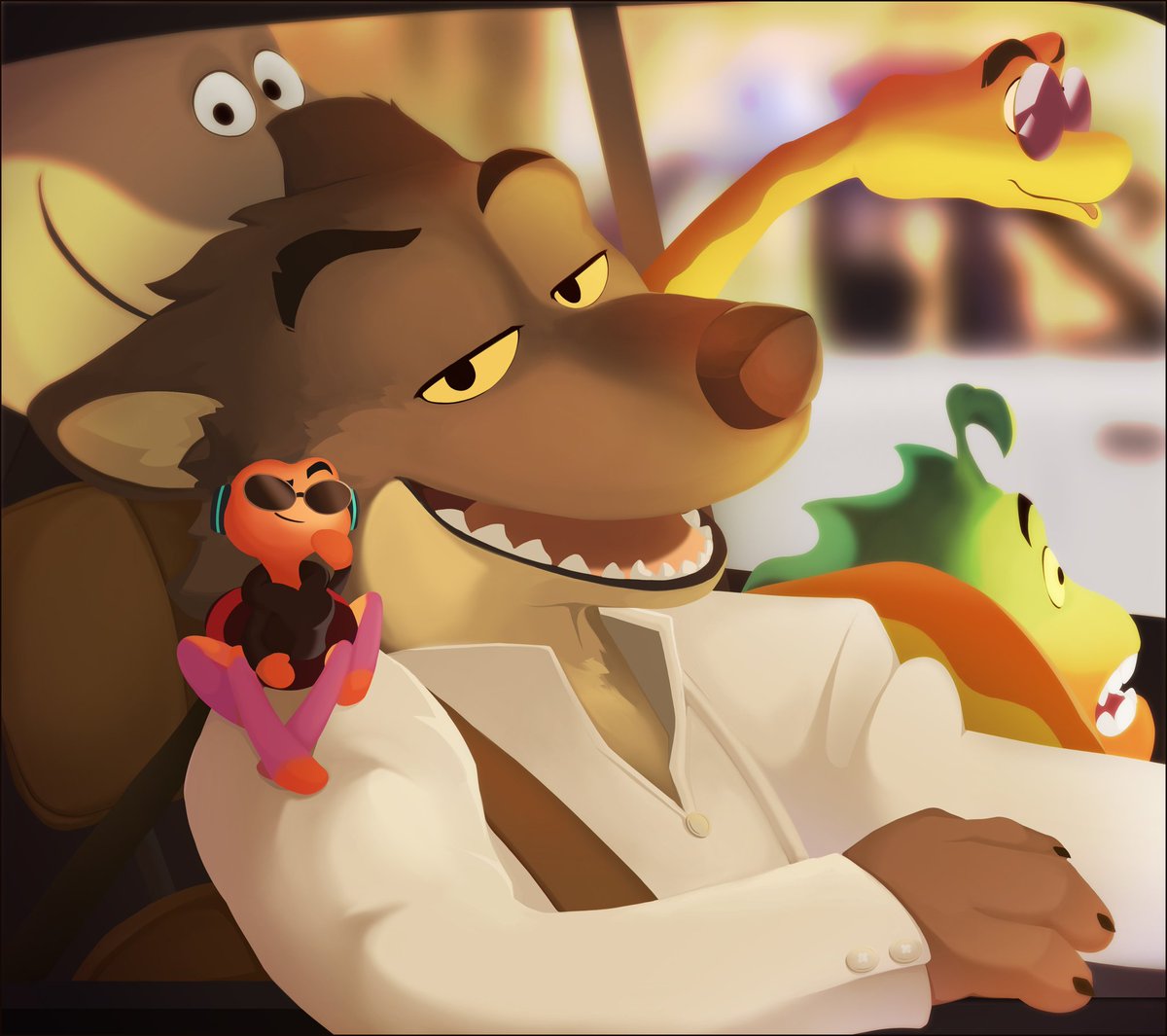 Pel0w0's tweet photo. #TheBadGuys #furry  #MrWolf 
🐺 https://t.co/uuee53bYCR