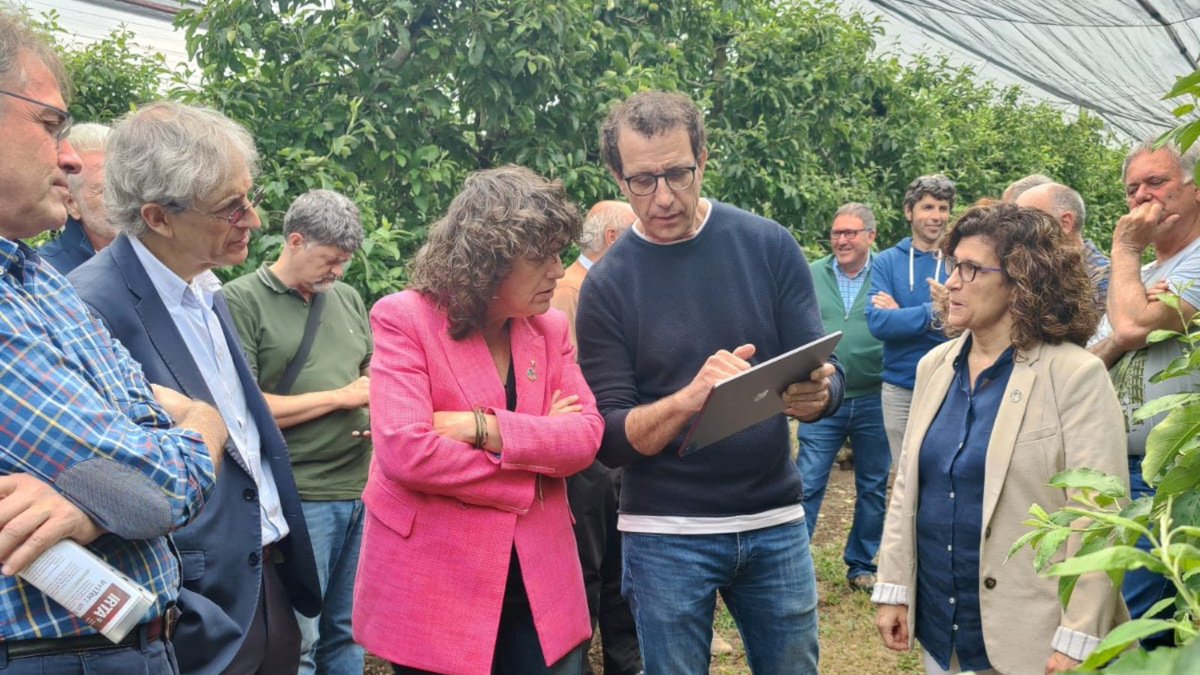 Avui la #consellera <a href="/TeresaJorda/">Teresa Jordà</a> ha conegut com funciona el sistema #Giroreg

Una eina desenvolupada per l’IRTA que permet reduir fins a un 30% el consum d’aigua i energia dels rec, i ajuda a aconseguir arbres més equilibrats i fruita de més qualitat 🍎💦

En voleu saber més? 👇