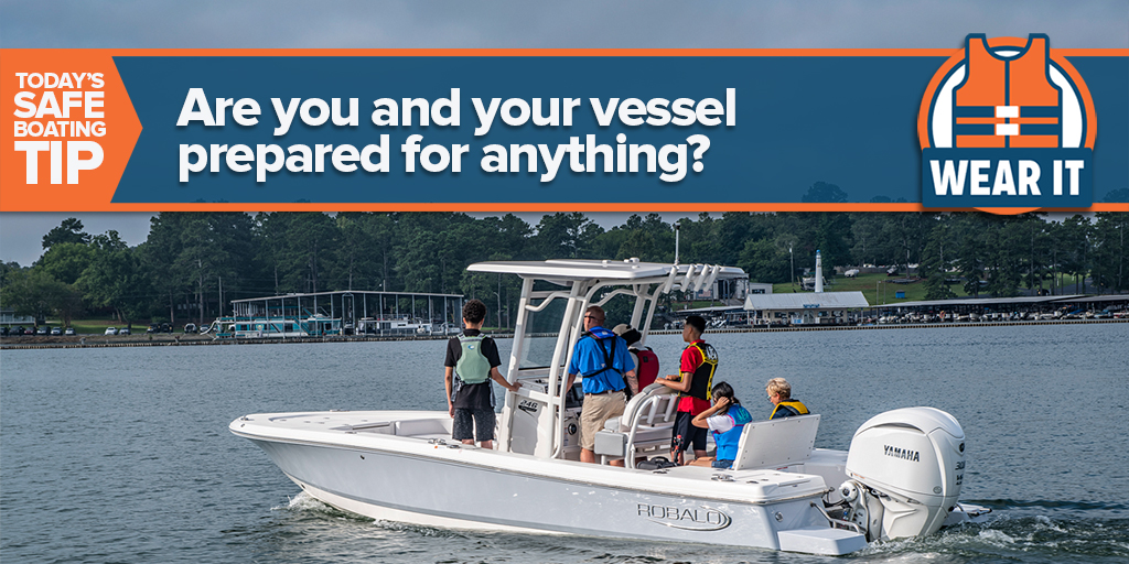 Continuing the #NationalSafeBoatingWeek fun! Raise your hand if you took a safe boating course & got a vessel safety check. We did!