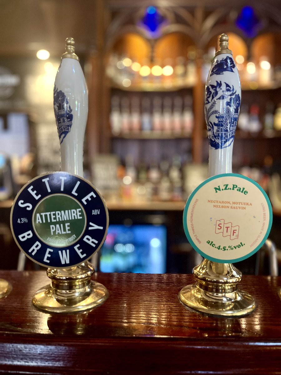 New on at the bar. 

@STFermentations NZ Pale, Settle’s Attermire, @marblebrewers Ginger on cask.

@vaultcitybrew collab with @PomonaIsland & @barthhaas, as well as @pilotbeeruk’s Anzac on keg. 

Happy Thursday!

@GoodBeerInEd