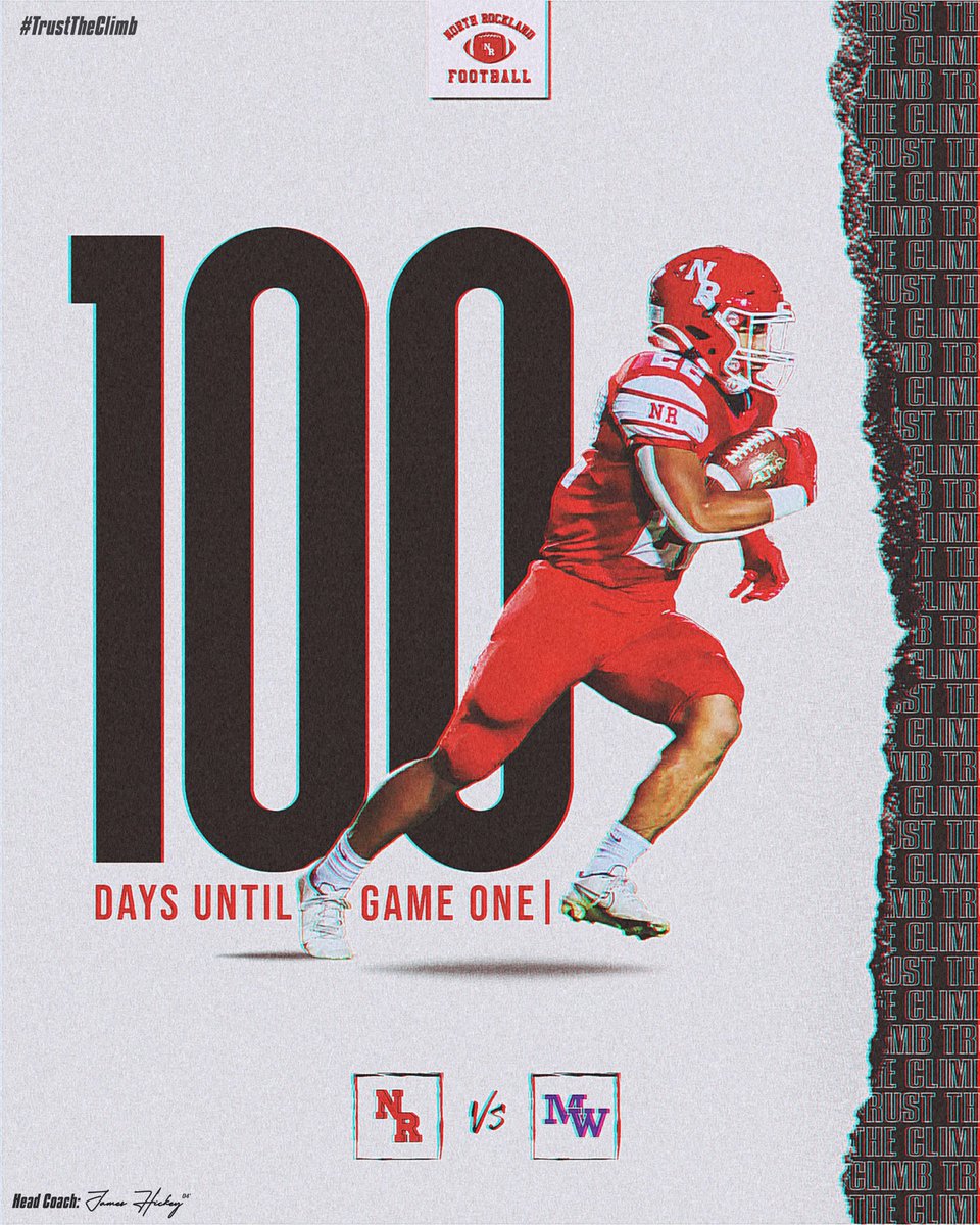 NORTH ROCKLAND FOOTBALL (@northrocklandfb) on Twitter photo 💯100 Days Until Game 1 - #RiseAndGrind 🪓Complacency is the Enemy of Progress. You should be working on your craft everyday because this team hasn't won anything......yet! #TrustTheClimb #ProtectTheStandard <a href="/NRRedRaider/">NR High School</a> <a href="/NRockathletics/">North Rockland Athletics</a> <a href="/NRCSDistrict/">NR Schools</a> <a href="/KFelicello/">kris felicello</a> <a href="/KDJmedia1/">Kevin Devaney Jr.</a> 💯100 Days Until Game 1 - #RiseAndGrind 🪓Complacency is the Enemy of Progress. You should be working on your craft everyday because this team hasn't won anything......yet! #TrustTheClimb #ProtectTheStandard <a href="/NRRedRaider/">NR High School</a> <a href="/NRockathletics/">North Rockland Athletics</a> <a href="/NRCSDistrict/">NR Schools</a> <a href="/KFelicello/">kris felicello</a> <a href="/KDJmedia1/">Kevin Devaney Jr.</a>