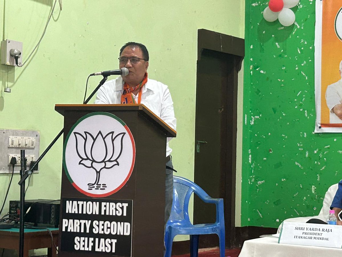 Taginsiga4bjp's tweet photo. Today attend  Capital District Executive Meeting at Naharlagun Hotel  Tussom https://t.co/EtewK76ZE3
