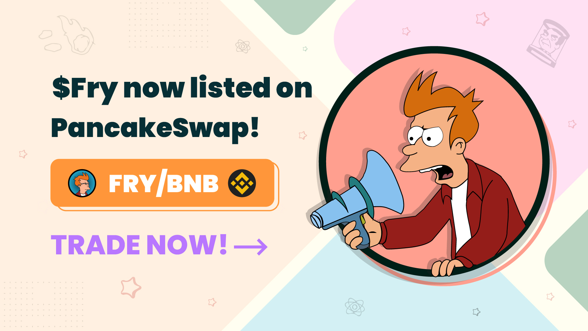 Fry token on Twitter "Fry trading on PancakeSwap now! Address