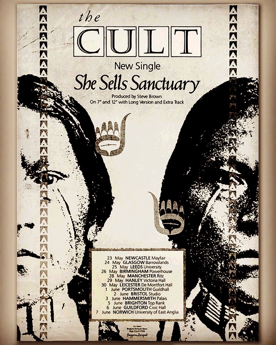 #TBT On this day in 1985 we were playing in Leeds as part of the UK tour to promote our new single “She Sells Sanctuary”.
Anyone here (apart from me of course) at any of those shows?
 
#BillyDuffy #TheCult #IanAstbury #SheSellsSanctuary #Tour #BeggarsBanquet #OTD #1985