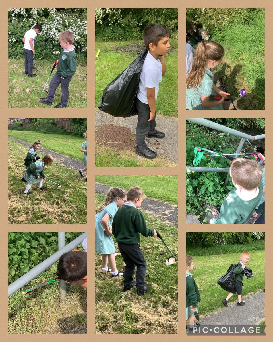 Class 3 have been working hard, putting their faith into action this week! Step 1 to improve our local area for #StBedesWeek... tidy up! 🗑️🚯🚮 #sjsbSmsc #sjsbCLM #sjsbRE #LaudatoSiWeek @StJosephStBede