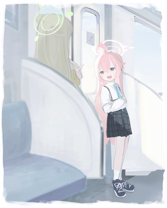 「blue eyes train interior」 illustration images(Latest)