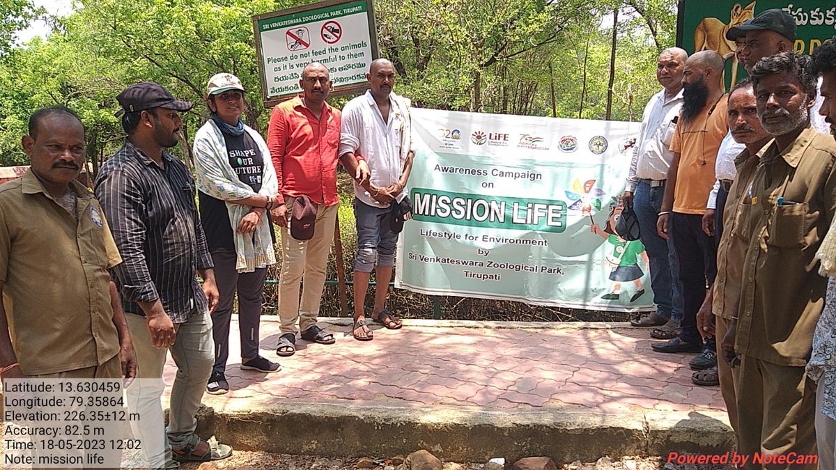 Awareness sessions and talks on protecting environment has conducted to the NCC students and visitors in Zoo park as part of Mission LiFE. #MissionLiFE #ProplanetPeople