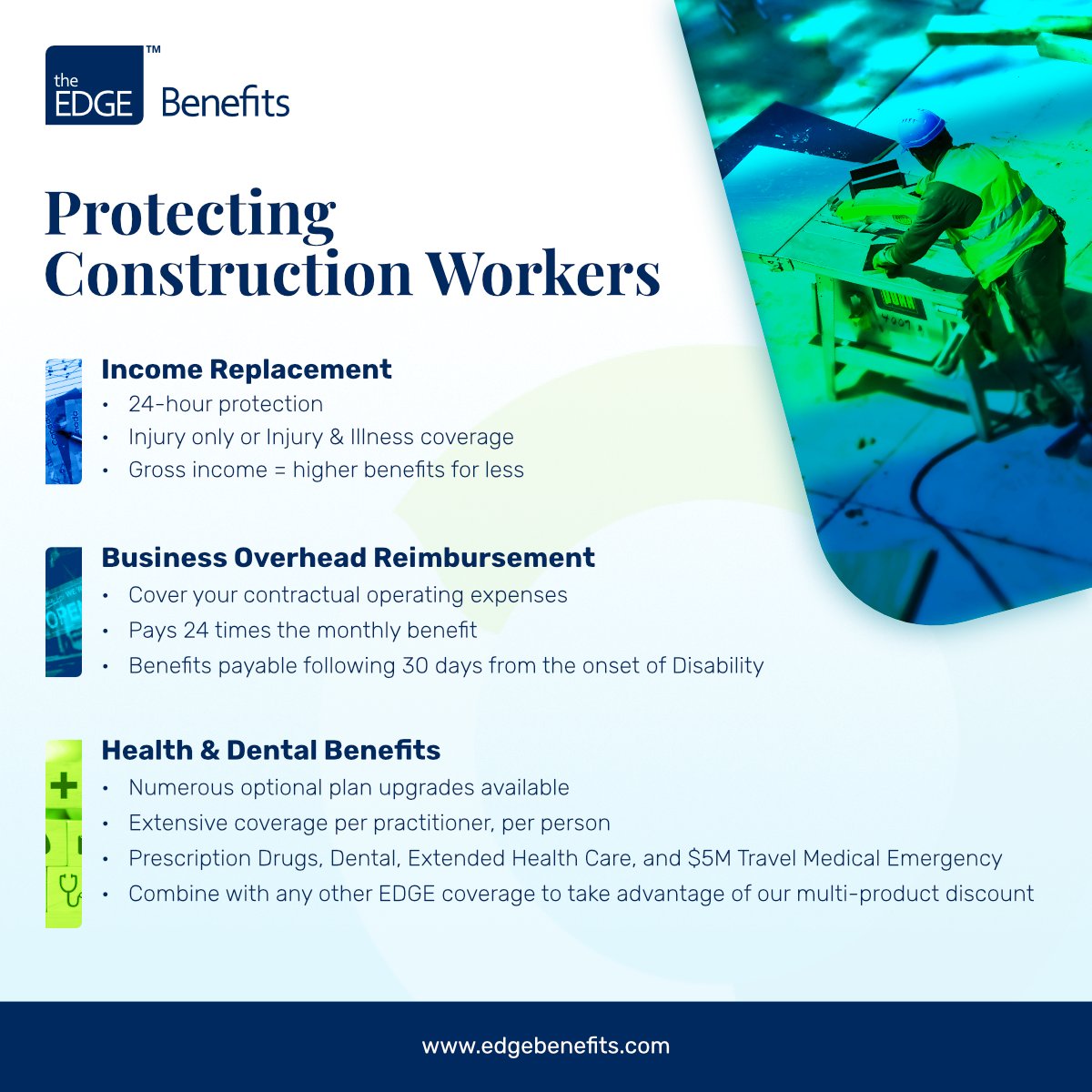 EdgeBenefits's tweet photo. Construction workers: did you know that we offer a comprehensive suite of personal insurance coverages, allowing hard-working Canadians like you to build an affordable plan just for you? Learn more: https://t.co/yrfyyWXIFD https://t.co/NYDBQ5xXbp