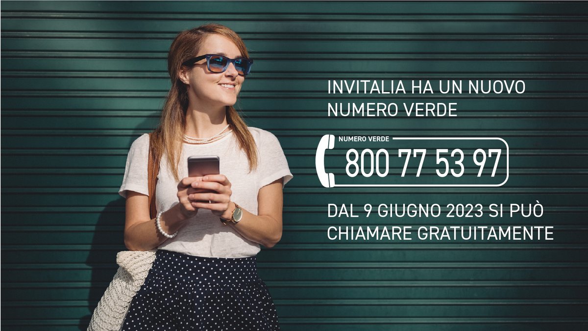 ☎️ Segna in agenda! | Dal #9giugno #Invitalia ha un nuovo #numeroverde completamente gratuito: 800775397
🟦Il precedente numero azzurro verrà disattivato.

📝Ricordiamo che per contattarci è sempre possibile utilizzare i form presenti nell’area riservata.

invitalia.it/contatti