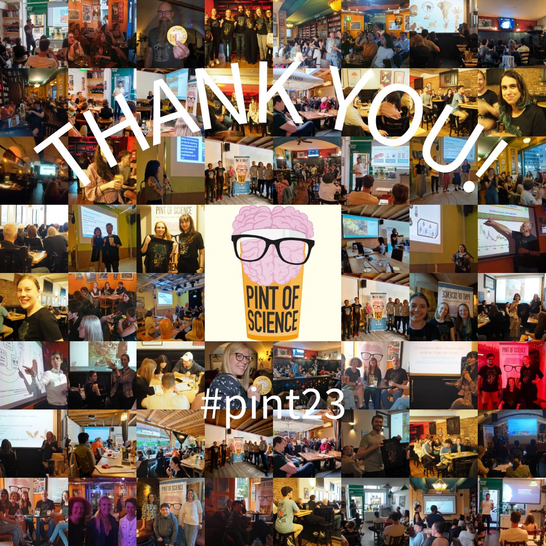 Pint of Science Austria (@pintofscienceat) on Twitter photo Thank you to everyone who was involved in #pint23AT : speakers, pubs, volunteers, sponsors and of course everyone who joined us in the past three days to celebrate science and research  🎉🎉
We are looking forward to seeing you at #pint24 from 13-15 May 2024 💫💫 Thank you to everyone who was involved in #pint23AT : speakers, pubs, volunteers, sponsors and of course everyone who joined us in the past three days to celebrate science and research  🎉🎉
We are looking forward to seeing you at #pint24 from 13-15 May 2024 💫💫