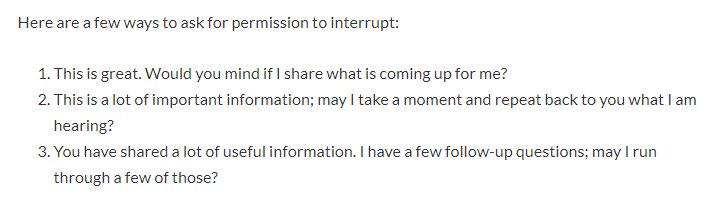 JasonWattBCC's tweet photo. Avoiding interruptions in #clientcommunications is a great skill, but we can also manage them when they happen. https://t.co/kSavpMwBQW https://t.co/FNstnuKilq